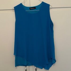 LIKE NEW Creation Blue Sleeveless Women's Top